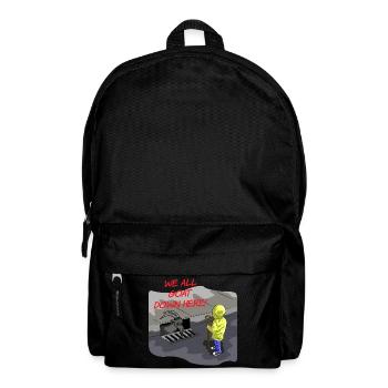 NOUS TOUS DE LA CHÈVRE ICI - Sac à dos - noir - Devant