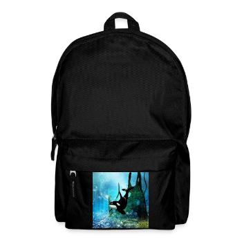 Wunderbarer Orca im tiefen Ozean - Rucksack - Schwarz - Vorne