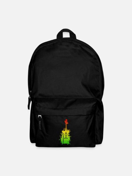 Rainbow Splatter Guitar - Backpack - black