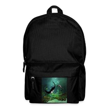 Erstaunliche Strahldecke auf dem niedrigen Wasser - Rucksack - Schwarz - Vorne