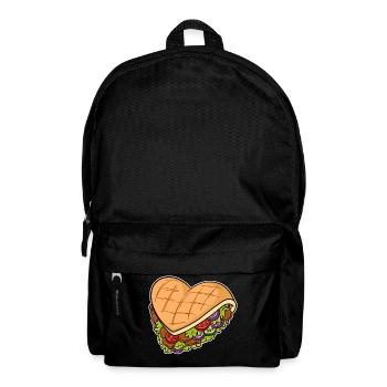 Kebab Herz Ich Liebe Kebap Döner Fast Food Burger - Rucksack - Schwarz - Vorne
