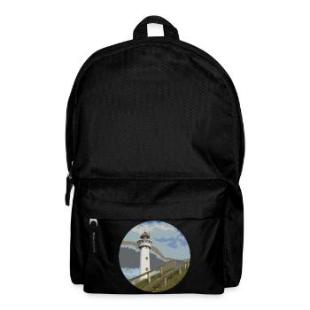 leuchtturm seefahrt küste - Rucksack - Schwarz - Vorne