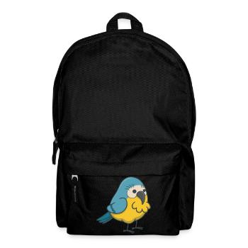 Wellensittich Vogel Geschenk kawaii comic Haustier - Rucksack - Schwarz - Vorne