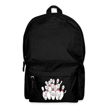 Bowling pins bowling cone gift bowling track - Backpack - black - Front