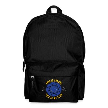 Europe Design / Drapeau Européen Bruxelles - Sac à dos - noir - Devant