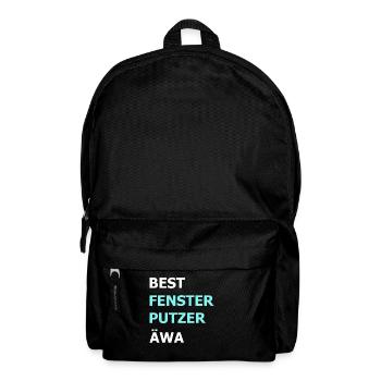 Bester Fensterputzer Reiniger Hausmann Geschenk - Rucksack - Schwarz - Vorne