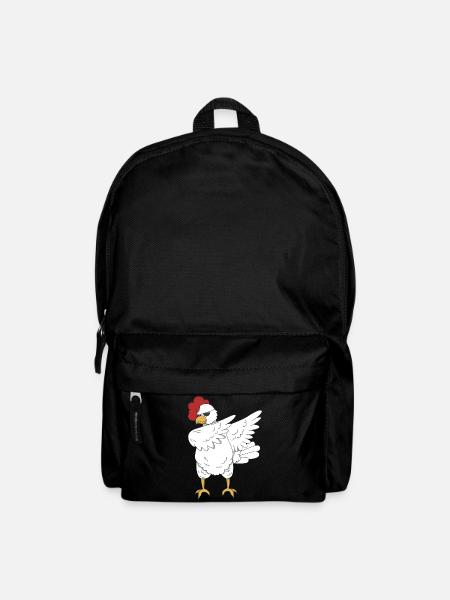 Huhn Hahn dabbing Tanz Geschenk Tier Bauernhof - Rucksack - Schwarz