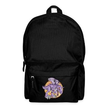 Drache Drachen Feuer Dragon Feuerball Geschenkidee - Rucksack - Schwarz - Vorne