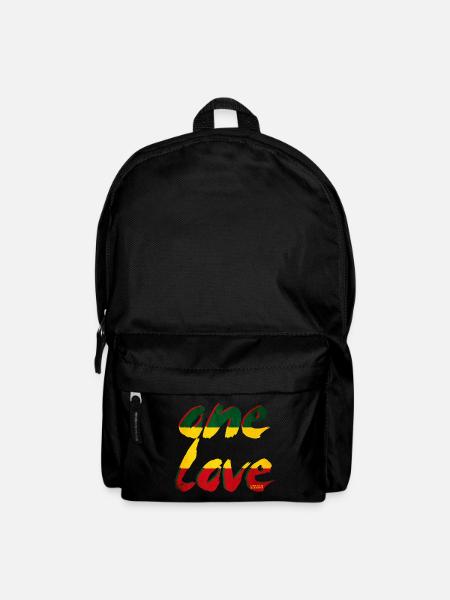 One Love Rastafari Farben - Rucksack - Schwarz