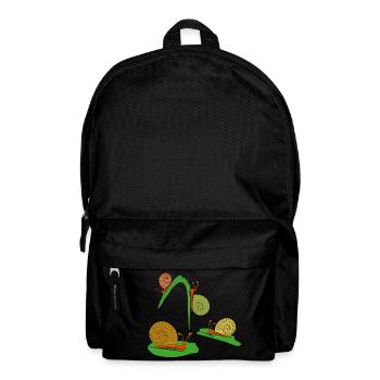 schneckenspass - Rucksack - Schwarz - Vorne