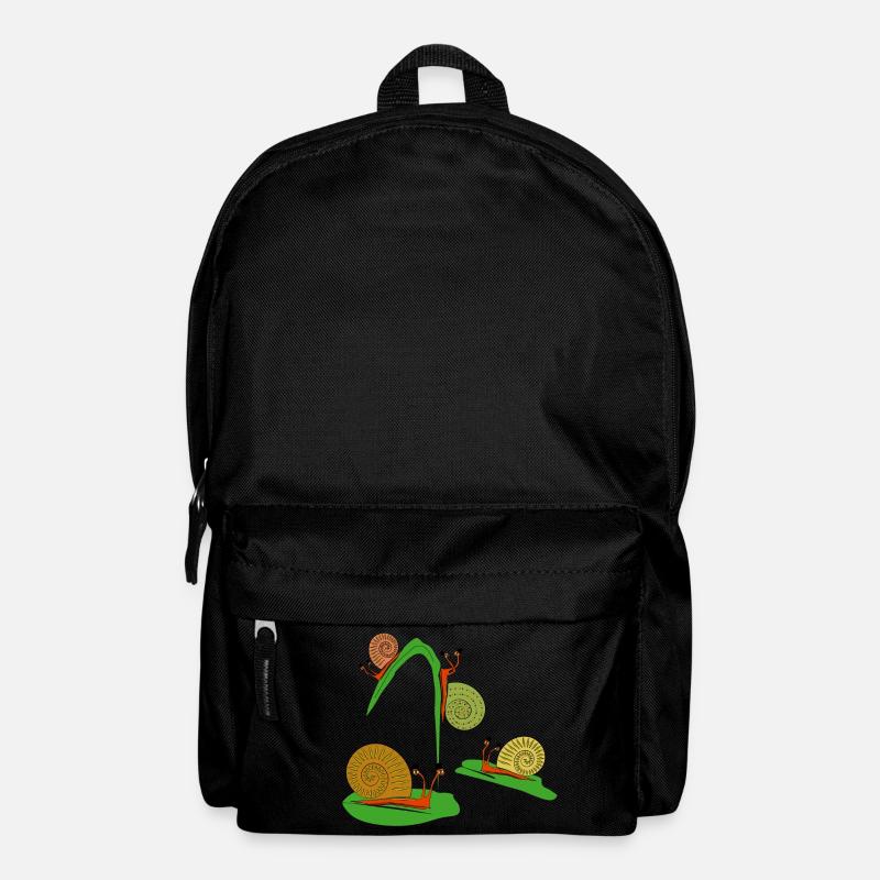 snails in the garden - Backpack - black