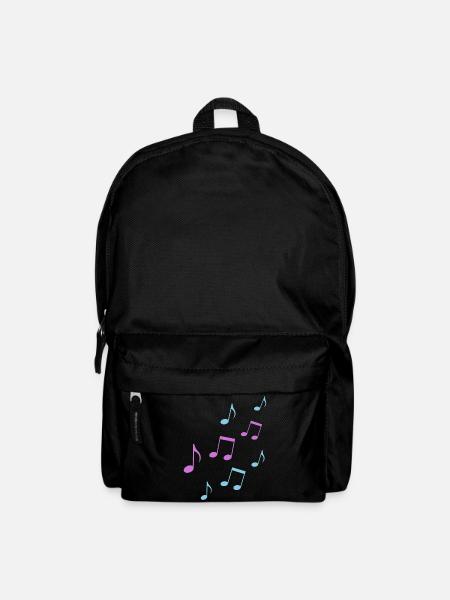 Musik Noten musikalisch Geschenk Musiker Symbol - Rucksack - Schwarz