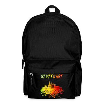Stuttgart Skyline / Schwaben Stadt Schwarzwald - Rucksack - Schwarz - Vorne