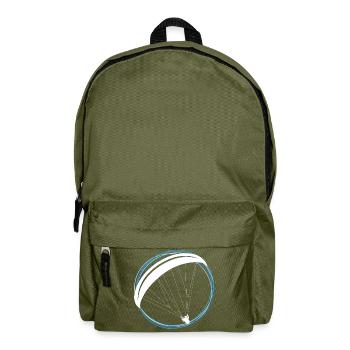 Paragliding Gleitschirm Fallschirm Geschenk Pilot - Rucksack - Olivgrün - Vorne