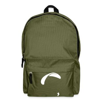 Paragliding Gleitschirm fliegen Geschenk Pilot - Rucksack - Olivgrün - Vorne