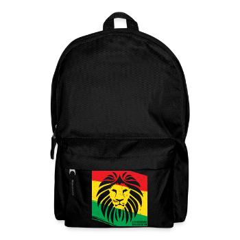 Lion de style rasta - Sac à dos - noir - Devant