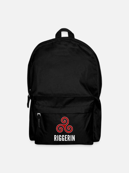 „Riggerin“ – dunkle Textilien - Rucksack - Schwarz