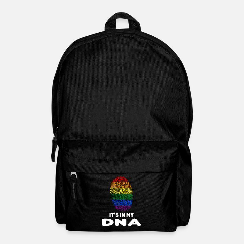 LGBT Schwule Lesben DNA Fingerabdruck Geschenk - Rucksack - Schwarz