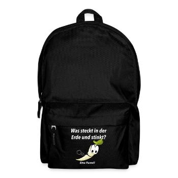 LUSTIGE SPRÜCHE T-Shirt GESCHENKIDEE - Furzel - Rucksack - Schwarz - Vorne