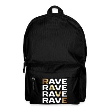 RAVE TECHNO RAVER - Sac à dos - noir - Devant