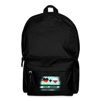 Germany and Poland 100% Ingenious / Gift - Backpack - black - Front