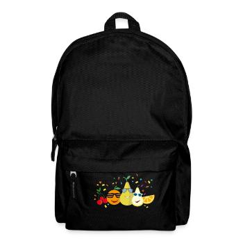 Fröhliche Früchtchen - Rucksack - Schwarz - Vorne
