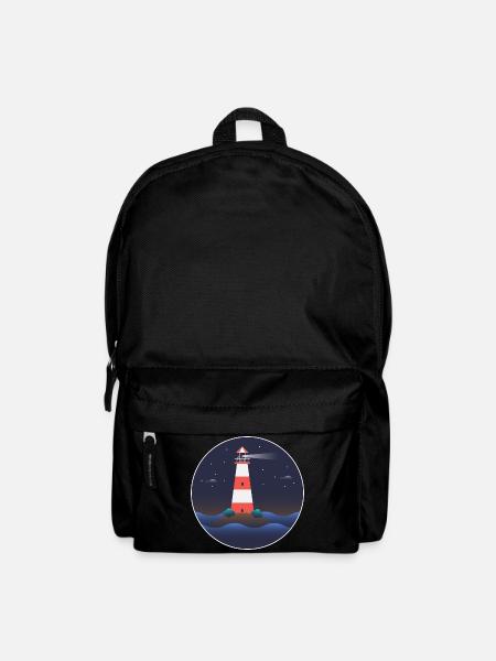 Lighthouse, international lighthouse day - Backpack - black