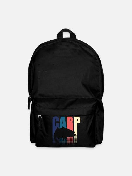 Pêcheur de pêcheur de carpe rétro - Sac à dos - noir