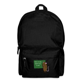 Lehrer - Rucksack - Schwarz - Vorne