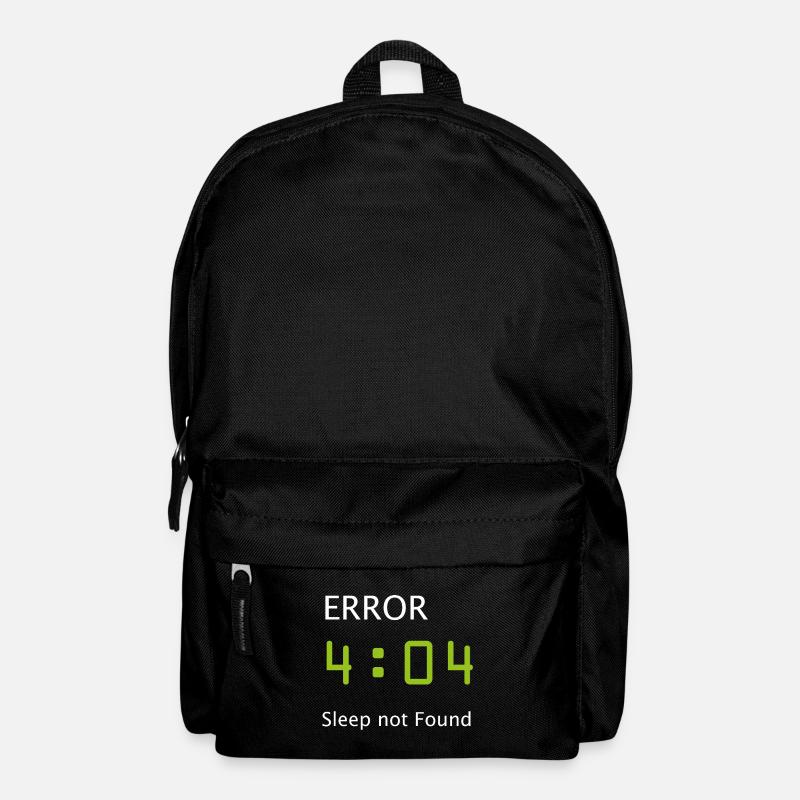 Informatique Nerd Geek programmeur matinal - Sac à dos - noir