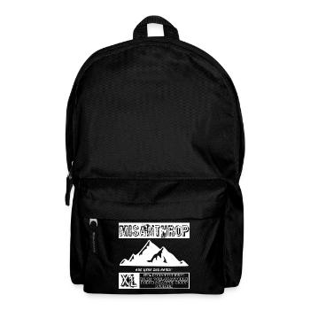 Misanthrop - Aus Liebe zur Natur - Rucksack - Schwarz - Vorne