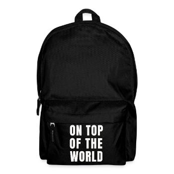 On Top Of The World (Geschenkidee) - Rucksack - Schwarz - Vorne