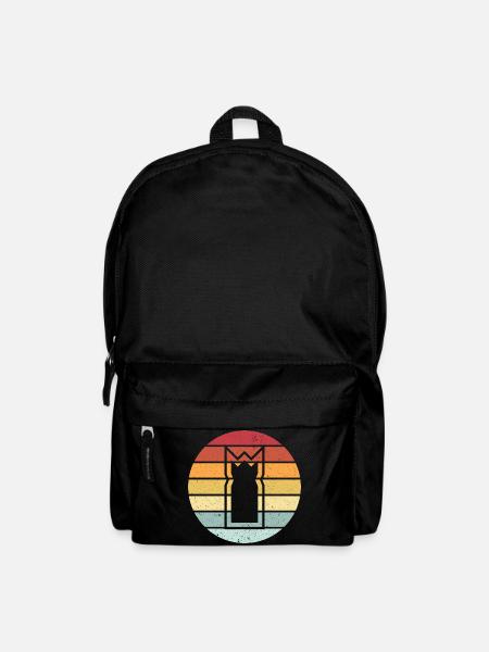 Kubb vintage retro Wikingerschach Geschenk Team - Rucksack - Schwarz