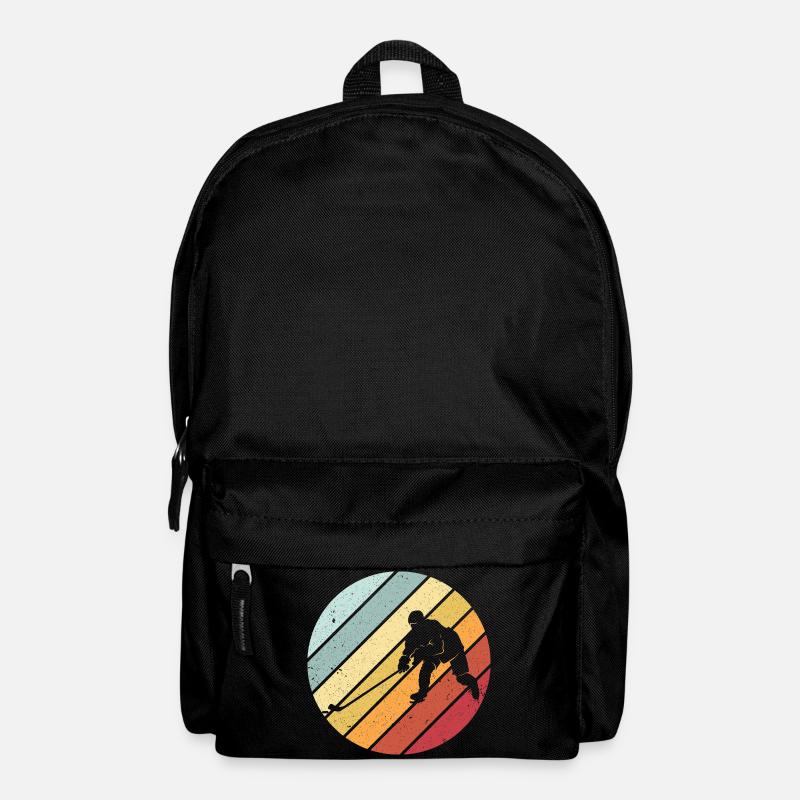 Eishockey retro vintage - Rucksack - Schwarz