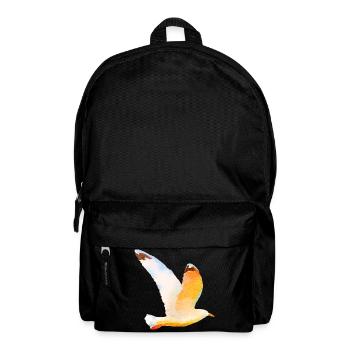 Moewe im Flug Vogel Urlaub - Rucksack - Schwarz - Vorne