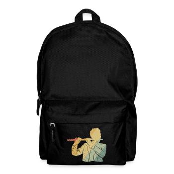 Flute retro - Backpack - black - Front