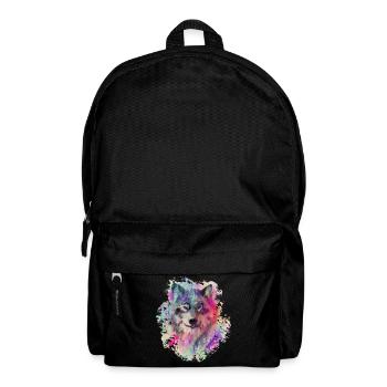 Wolf im Norden Colour version - Rucksack - Schwarz - Vorne