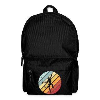 Affe retro - Rucksack - Schwarz - Vorne