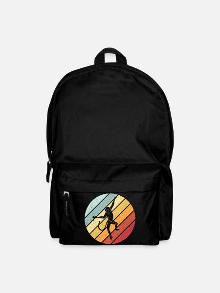 Affe retro - Rucksack - Schwarz
