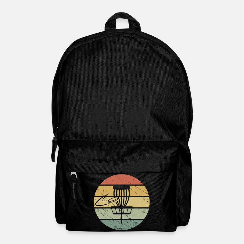 Disc Golf Retro - Rucksack - Schwarz