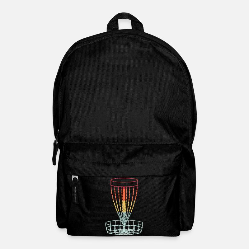 Disc Golf Retro Frolf Korb Scheibengolf Geschenk - Rucksack - Schwarz