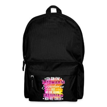 Erzieherin Tätowierung - Rucksack - Schwarz - Vorne