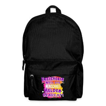 Erzieherin - Rucksack - Schwarz - Vorne
