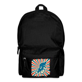 Fahrrad fahren retro Geschenk vintage Radsport Rad - Rucksack - Schwarz - Vorne
