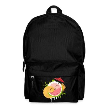 naughty kawaii cocktail with a little umbrella - Backpack - black - Front
