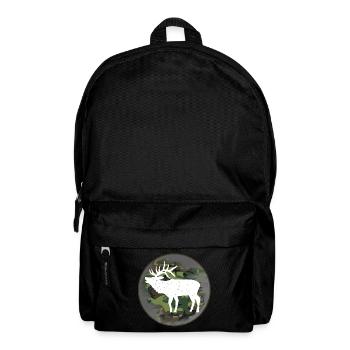 Hunter hunting elk - Backpack - black - Front