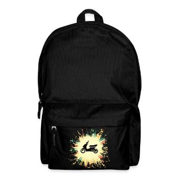 Scooter cyclomoteur - Sac à dos - noir - Devant
