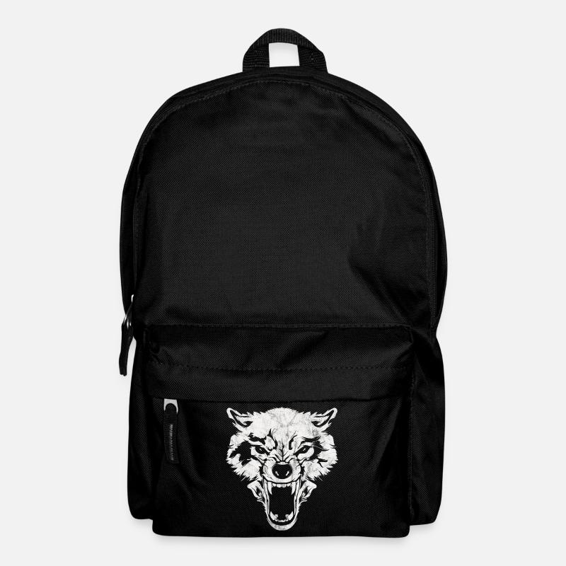 Wolf - Rucksack - Schwarz