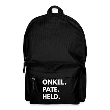 ONKEL PATE HELD - Rucksack - Schwarz - Vorne