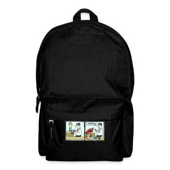 Cartoon Fussball Fussballer Comic Lustig Witzig - Rucksack - Schwarz - Vorne